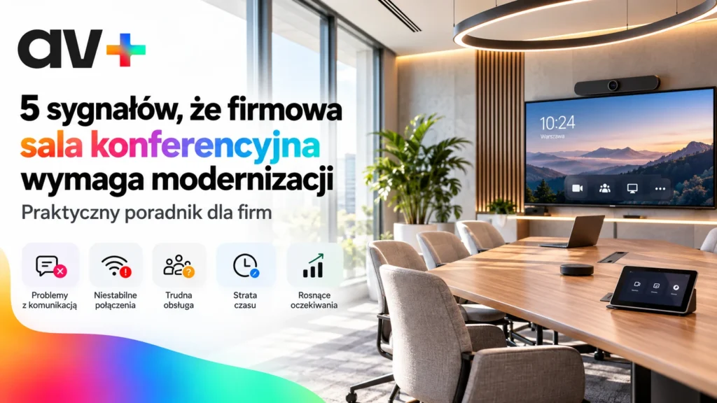 5 sygnałów, że sala konferencyjna wymaga modernizacji