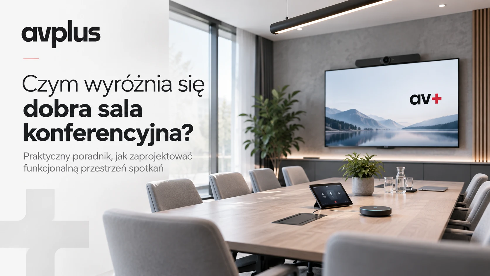 Dobra sala konferencyjna z profesjonalnym systemem AV